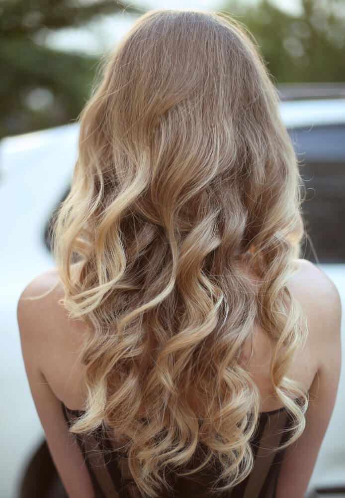 Curls in hair