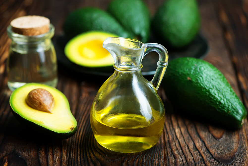 Avocado oil in a small jug