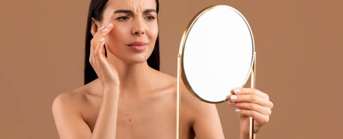 woman dull skin