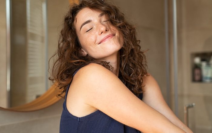 woman radiant skin