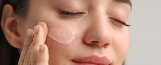woman face skincare