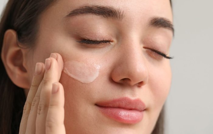 woman face skincare