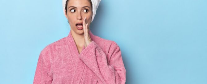 woman bathrobe