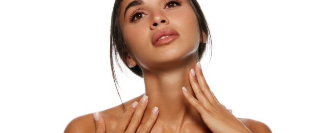woman tiktok skincare