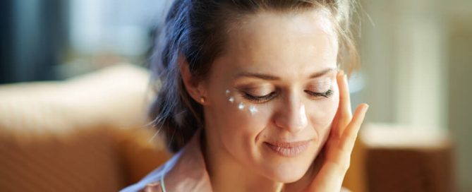 woman winter skincare