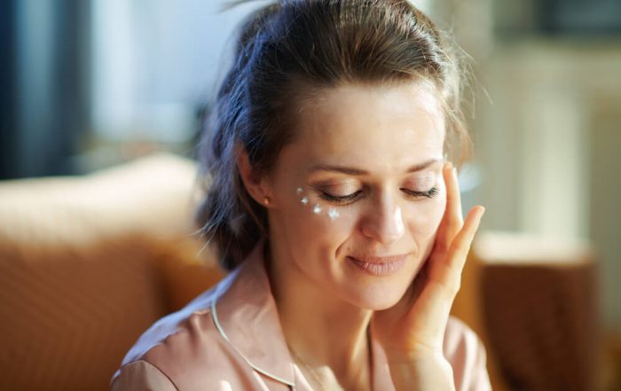 woman winter skincare